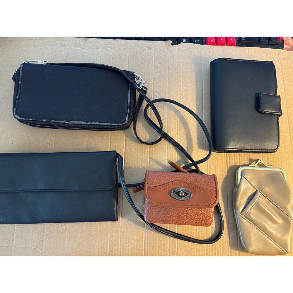 Lot of 4 Wallets and Small Bags.